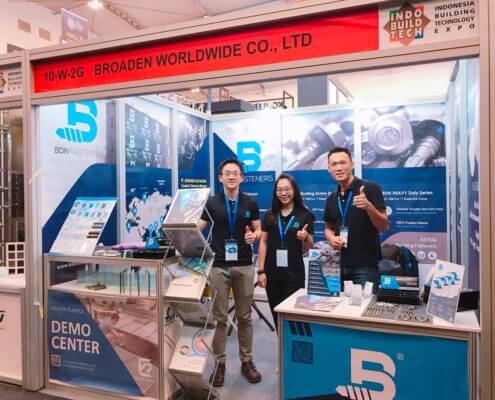 INDOBUILD 2019 Expo BDN Fasteners demo center for timber roofing screws 2