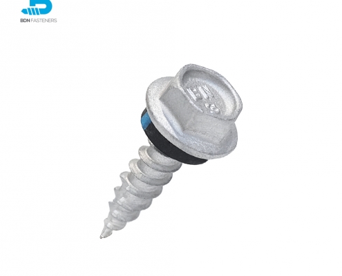 screw for fixing roof sheeting to timber