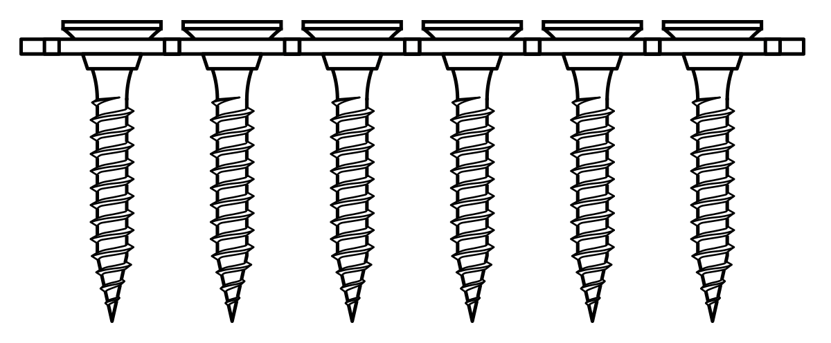 collated screws 25mm diagram