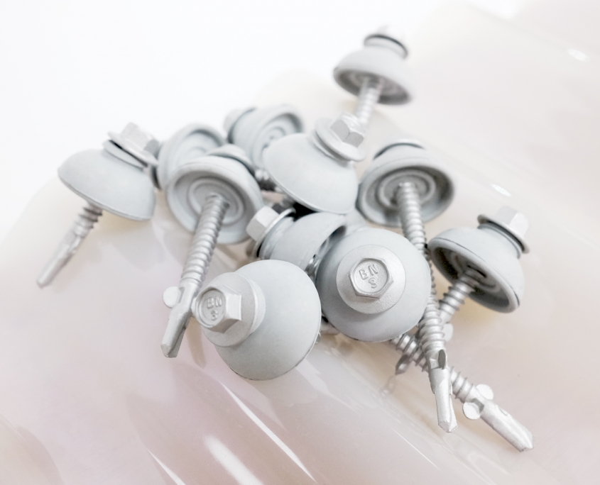 Skylight fixing Fasteners POLYXPAND™ Fixing polycarbonate sheeting to metal - BDN Fasteners® Made in Taiwan