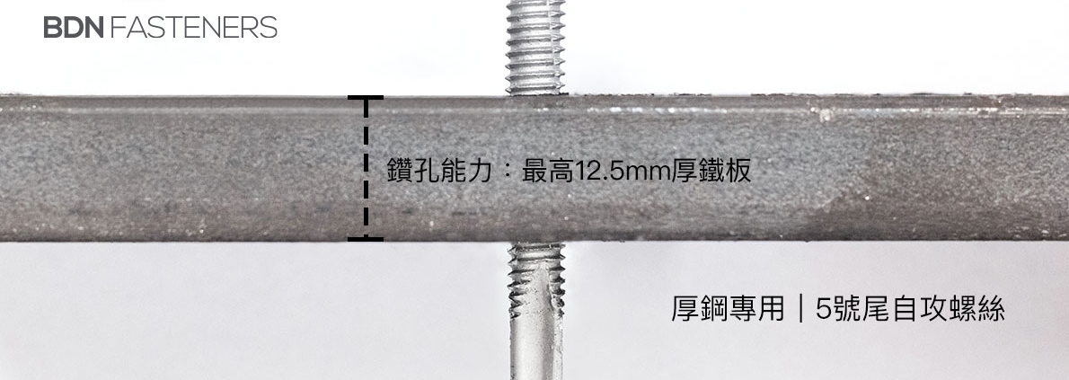 路銹寶5號尾自攻螺絲，重型工業專用，可鑽12mm厚鐵板