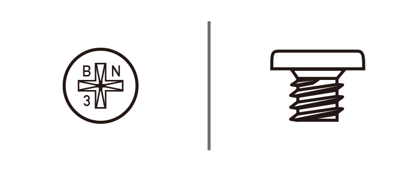 screw head types: flat head / flush head