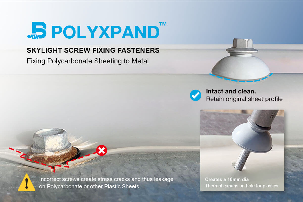 Polycarbonate roofing fixing instructions