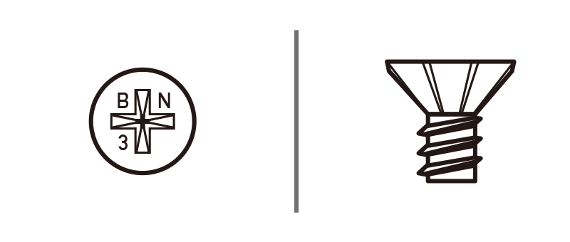 screw head types: self embedding head