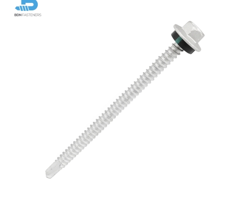 Self-Drilling Screws - Full Thread (12-14x90mm) Dual-Edge Drill Point