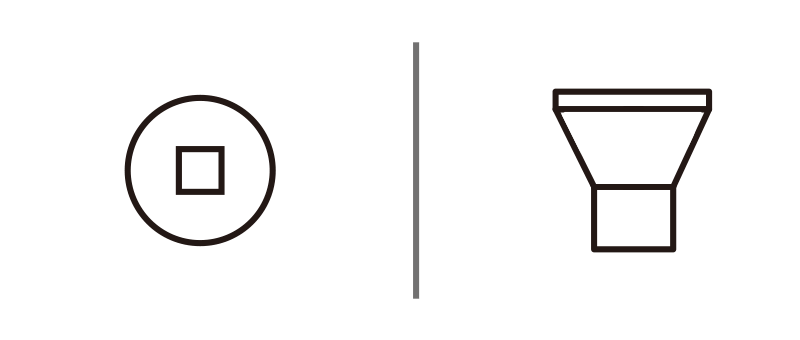screw head types: trim head