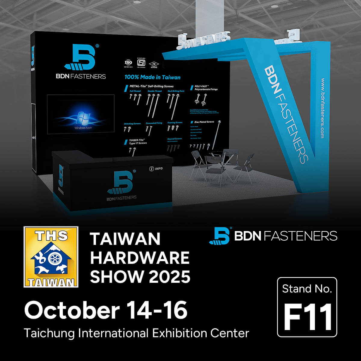 Taiwan Hardware Show (THS) 2025 - BDN FASTENERS